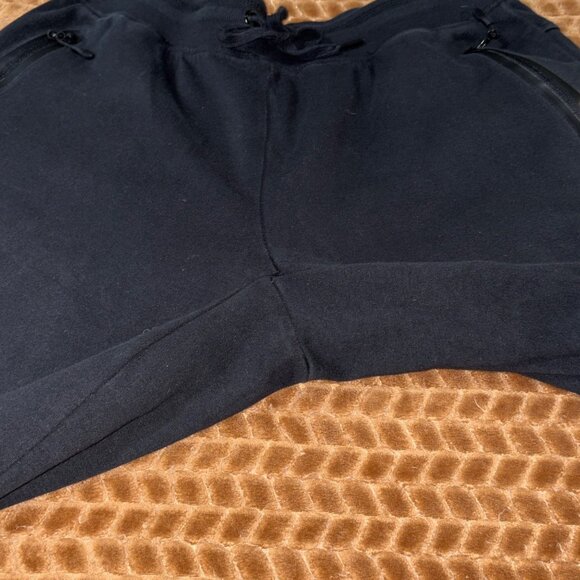 Spyder Active ProWeb Black Jogger Sweatpants Drawstring Zip Pockets Reflective L - Picture 5 of 13